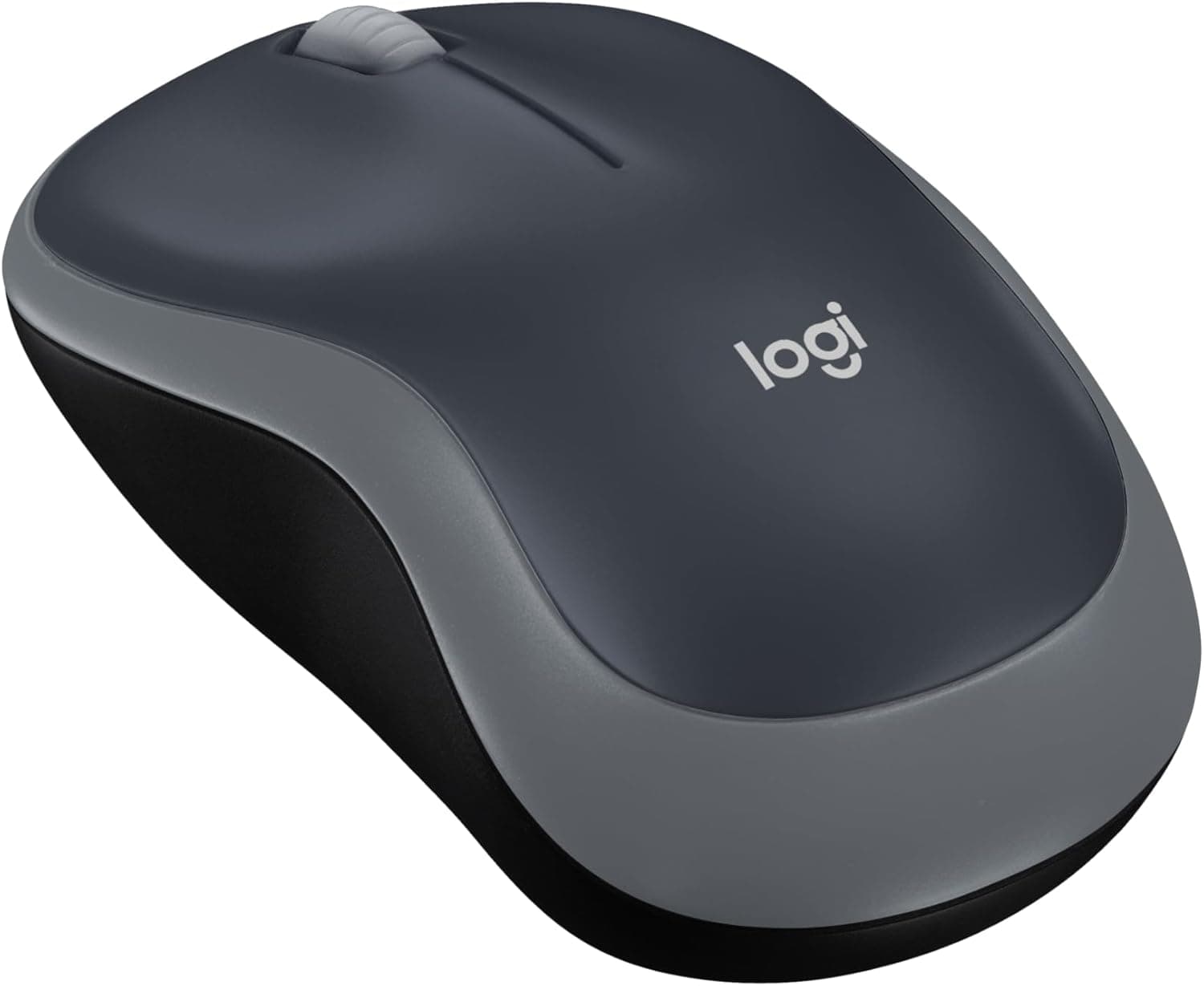 Logitech M185 Compact Wireless Mouse, Swift Grey, product photograph