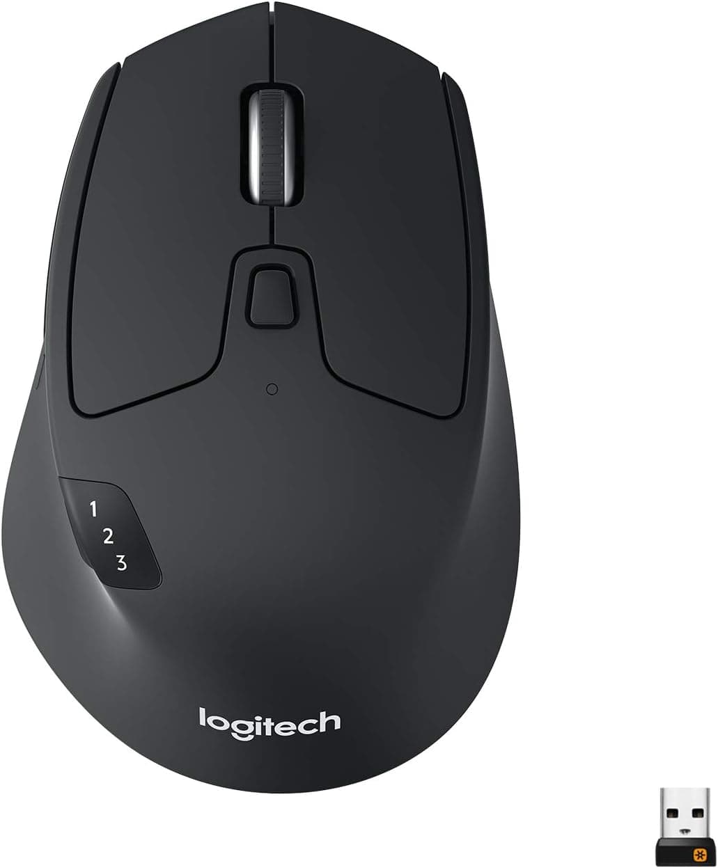 Logitech M720 Triathlon Multi-Device Wireless Mouse, Black, product photograph