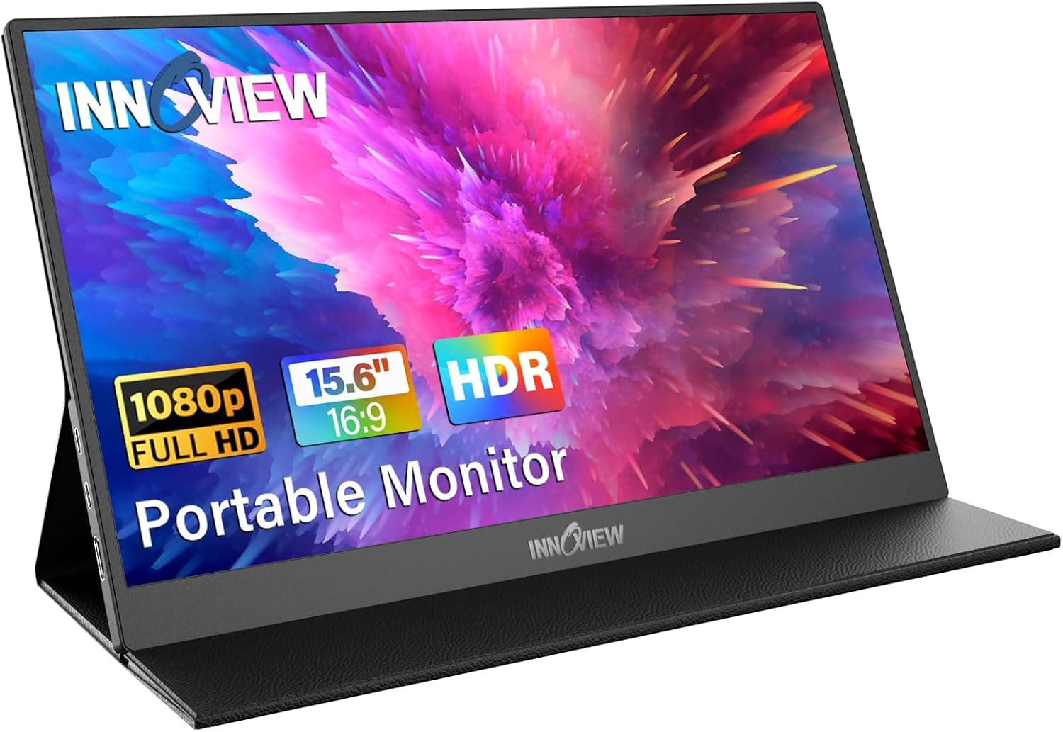 InnoView Portable Monitor, 15.6 Inch FHD, product photograph